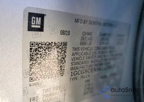 2019 Chevrolet Colorado Lt z USA, uszkodzony, nr VIN 1GCGSCENXK1123817